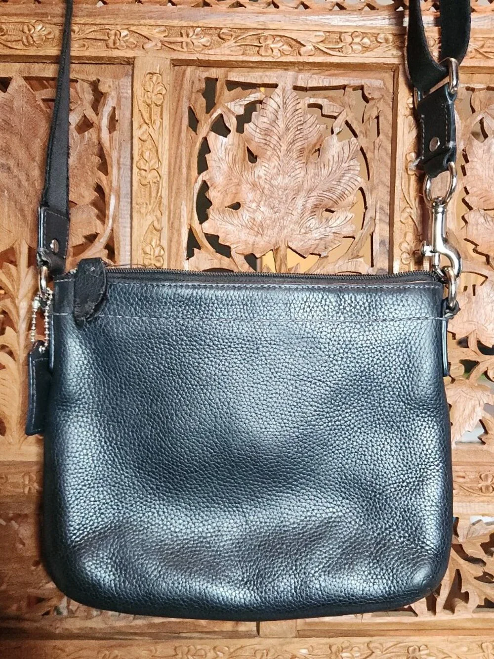 Vintage Coach Penelope Pebbled Leather Swingback - F45012